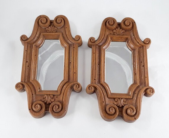 Faux Wood Mirror Wall Hanging Homeco Vintage Home Decor Faux Wood Mirror Wall Hanging Homeco