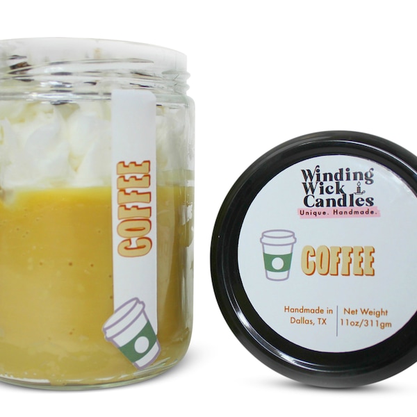Coffee Candle 11 oz., Handmade Candle, Coffee lover's gift
