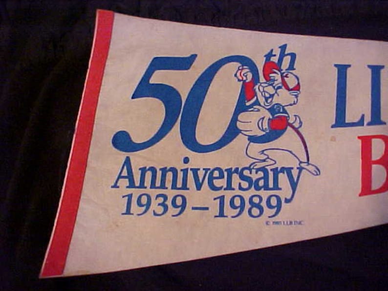 1939-1989 50th Anniversary Little League baseball full size pennant