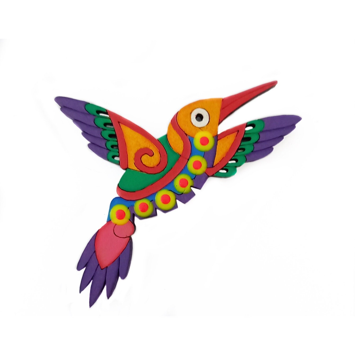 Magnet Aimant Frigo en Bois Colibri