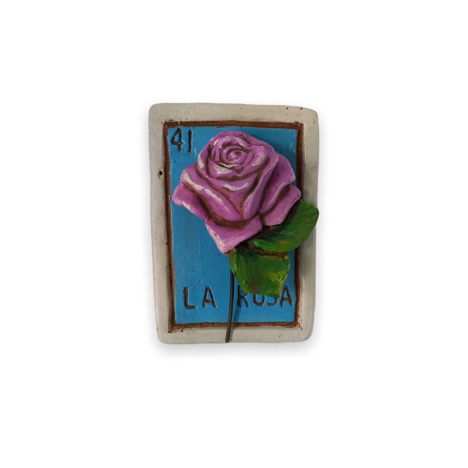 Cadre Vintage en Relief La Rosa - d'inspiration Mexicaine