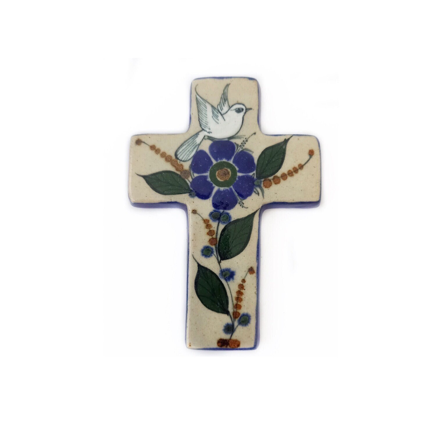 Croix Murale Colombe Bleue