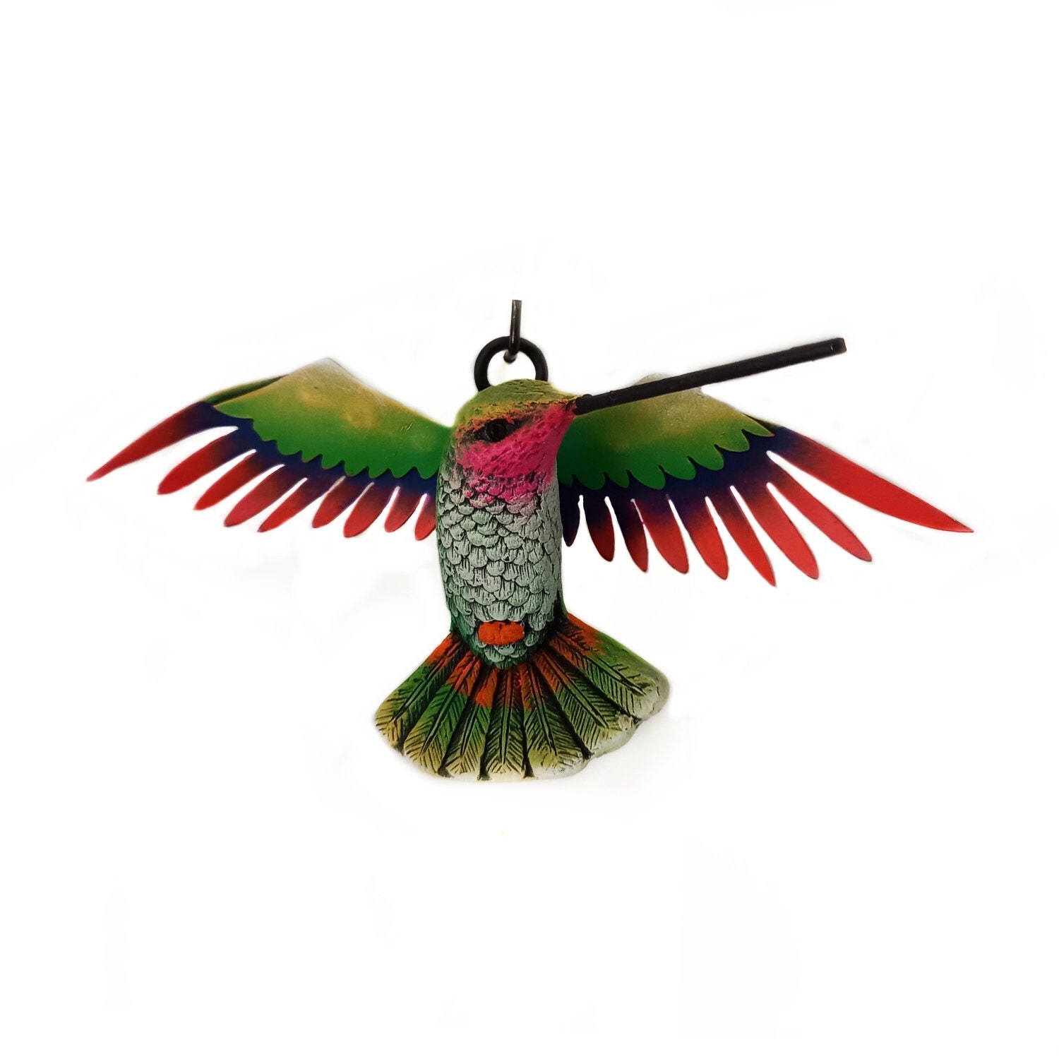 Colibri en Résine Fait Main Relief