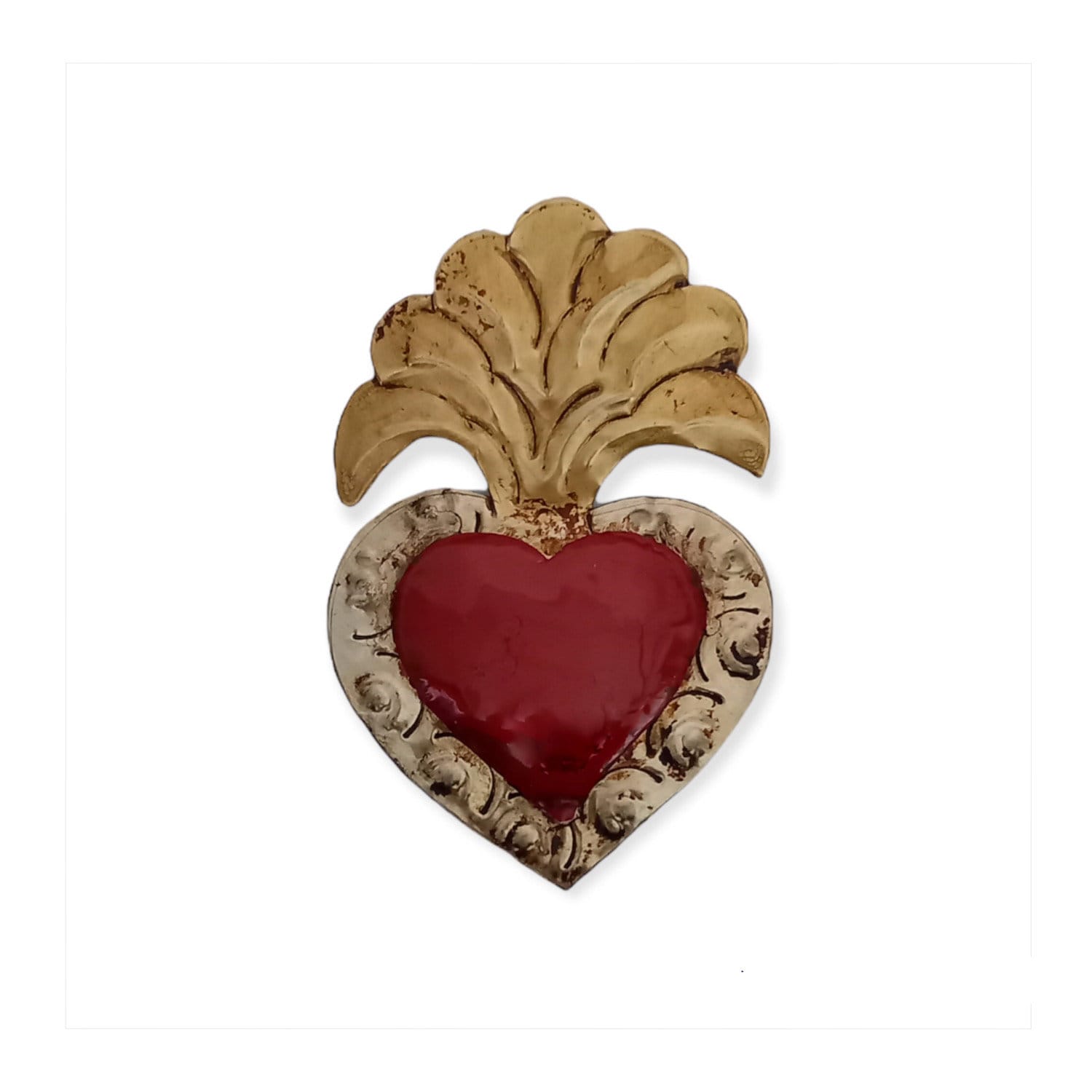 Coeur Ex Voto Vintage Pour Décoration Murale