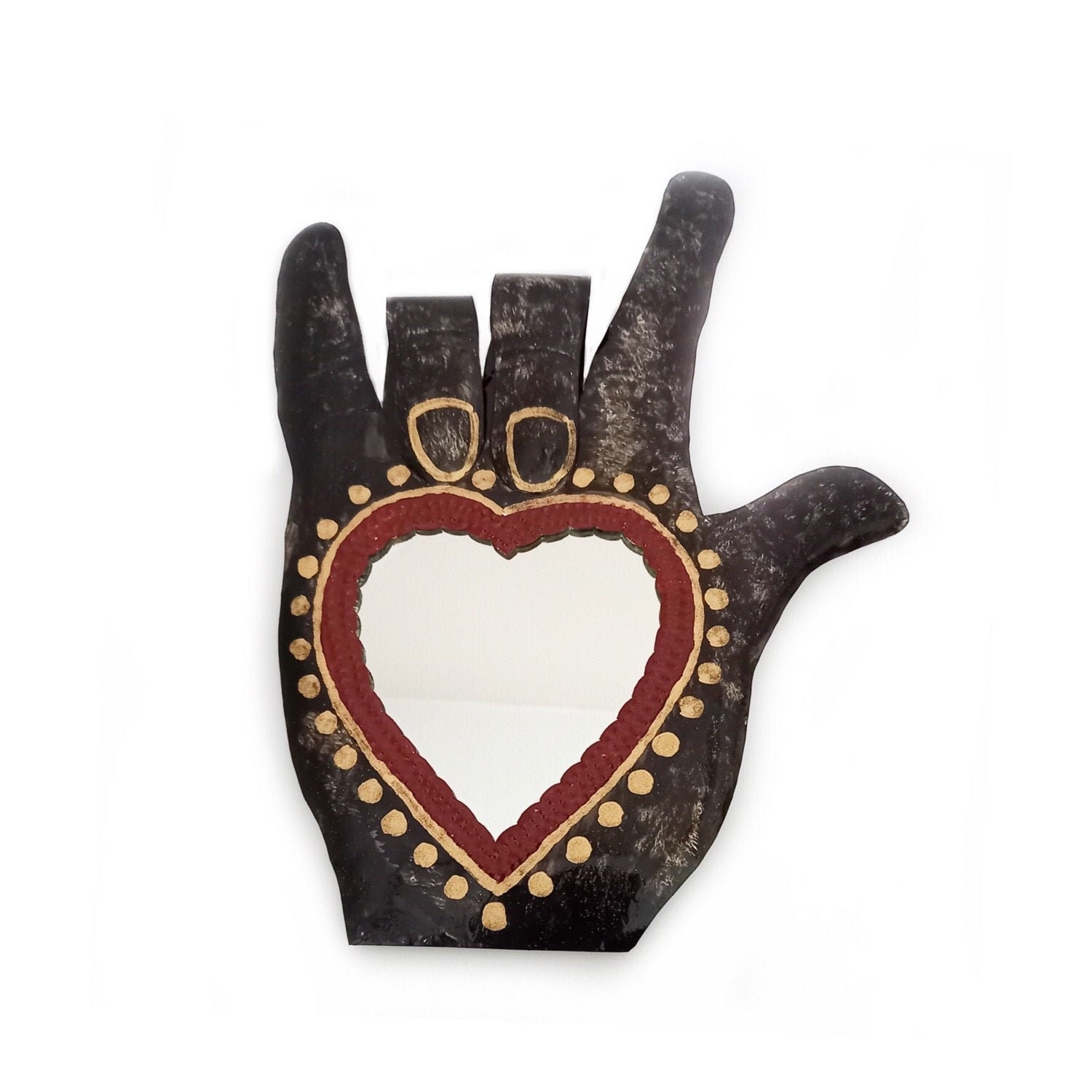 Grande Main Ex-Voto Rockeuse Pour Décoration Murale