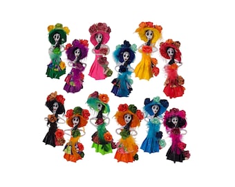 Mexican Paper Catrina Decoration