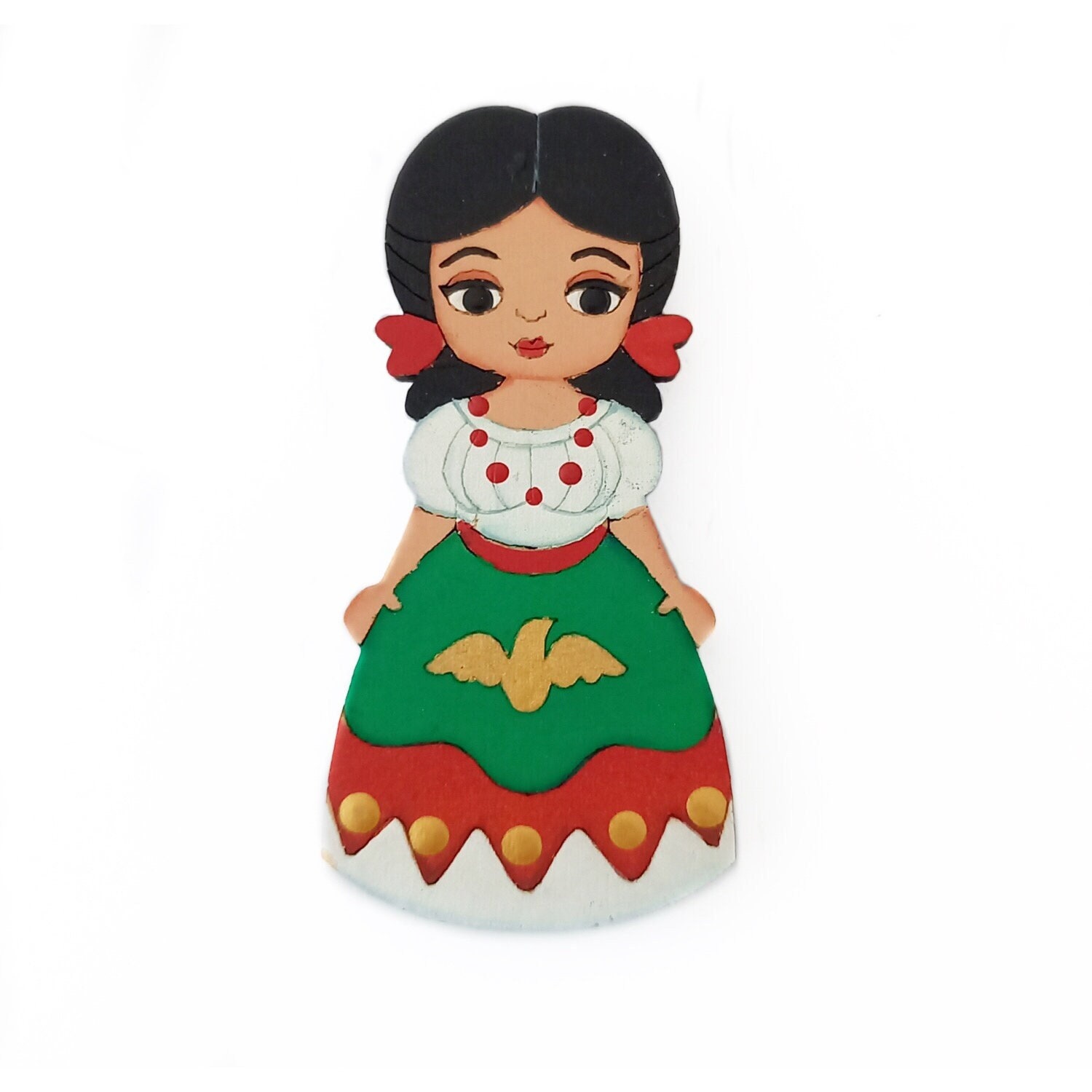 Magnet Aimant Frigo en Bois d'inspiration Mexicaine