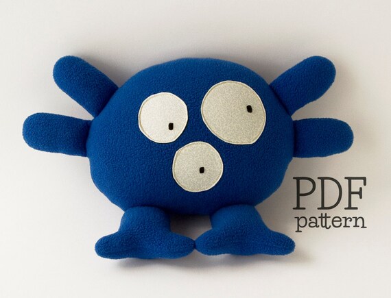 monster stuffed animal pattern