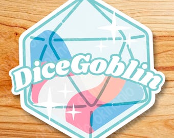 Dice Goblin pride stickers- Trans