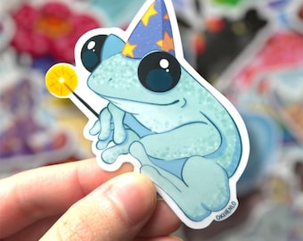 Wizard whites tree frog magical stickers