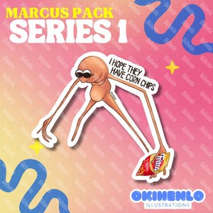 Marcus VRchat  Worm fanart stickers series 1 I hope they have CORN CHIPS