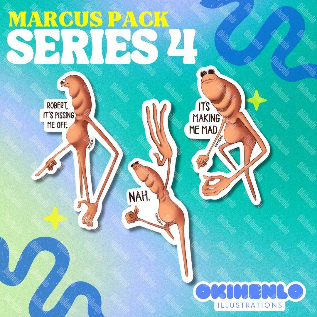 Marcus Sticker-pack Vrchat Worm Fanart Stickers SERIES 4 - Etsy
