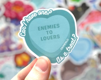 Sticker Sweetheart Candy: sticker Romance Tropes Bookish