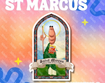 Marcus VRchat Worm fanart stickers Patron saint of corn chips prayer candle ST MARCUS