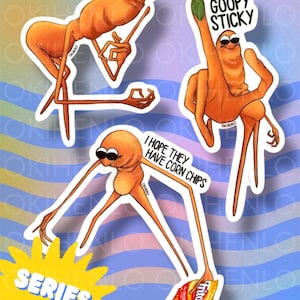 Marcus sticker-pack series 1 VRchat Worm fanart stickers