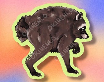 Jimothy racoon trash panda seattle jim racoons meme viral stickers