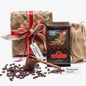 Hawaiian 100% Kona Coffee with Scoop Gift Set