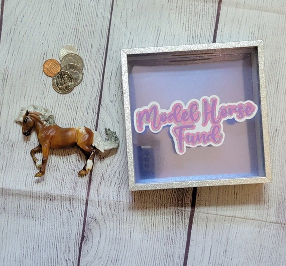 Model Horse Themed Shadow Box Bank Etsy