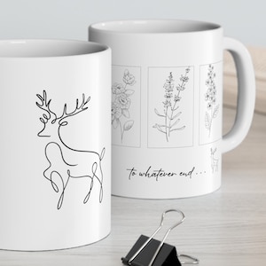Throne of Glass Mug, SJM Merch, ACOTAR gear, Cute Mug, TOG Merch, Book Lover Gift, Gift for her, Bookworm Merch, Reading, Book Lover Cup
