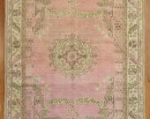 Vintage Turkish Oushak Rug Size 3 39 11 39 39 x6 39
