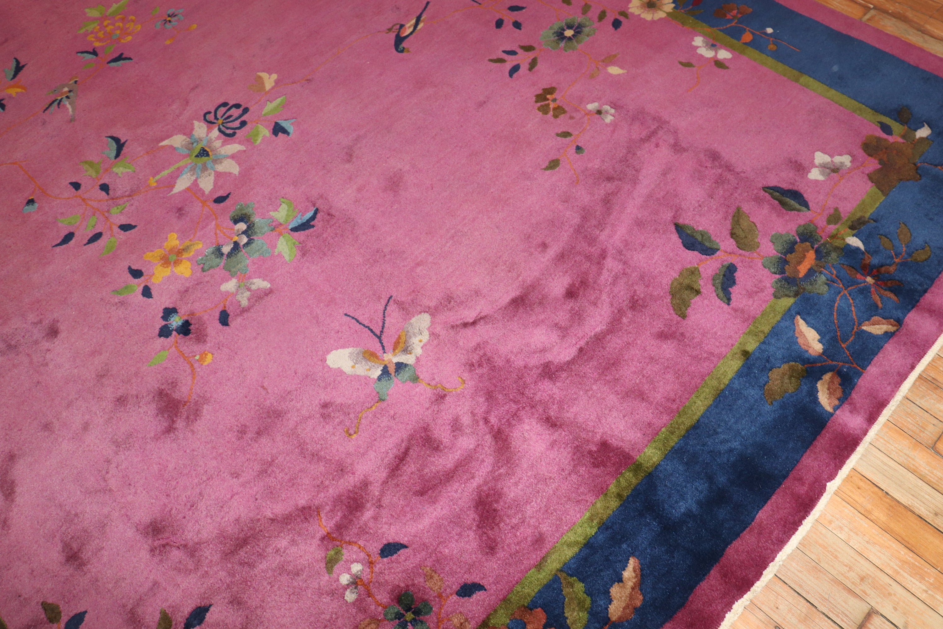 Antique Chinese Art Deco Rug 8'x9'10''