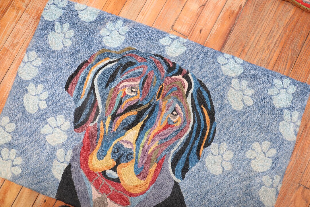 Standing Out Hooked Rug Vintage American Hooked Hook Rug 2'x3' - Etsy