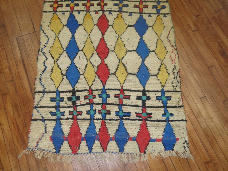 Vintage Morrocan rug Size 4'1''x7' image 2