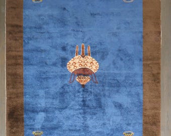 Antique Chinese Art Deco Rug 6'2''x8'10''