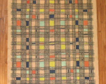 Vintage Turkish Deco Rug Size 6'10''x10'