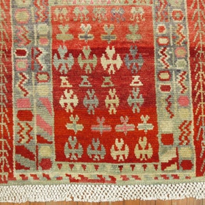 Vintage Turkish Tulu Rug 2&#39;9&#39;&#39;x3&#39;8&#39;&#39;