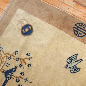 Antique Chinese Peking Rug Size 3&#39;x4&#39;6&#39;&#39;