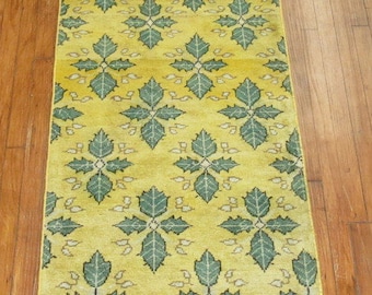 Vintage Turkish Konya Rug Runner Size 2'6''x16'4''