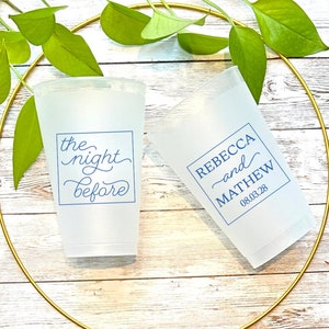 Custom Frosted Wedding Cups: Personalized Party Decoration
