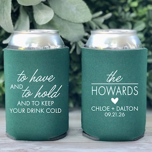 Custom Wedding Can Coolers: Personalized Wedding Favors