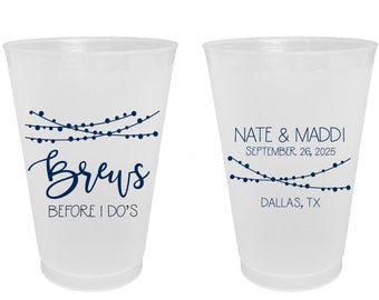 Plastic Cups Custom Wedding Cups Custom Wedding Cups Rehearsal Dinner Cups Custom Cups Stadium Cups 12oz Personalized Cups Party Cups