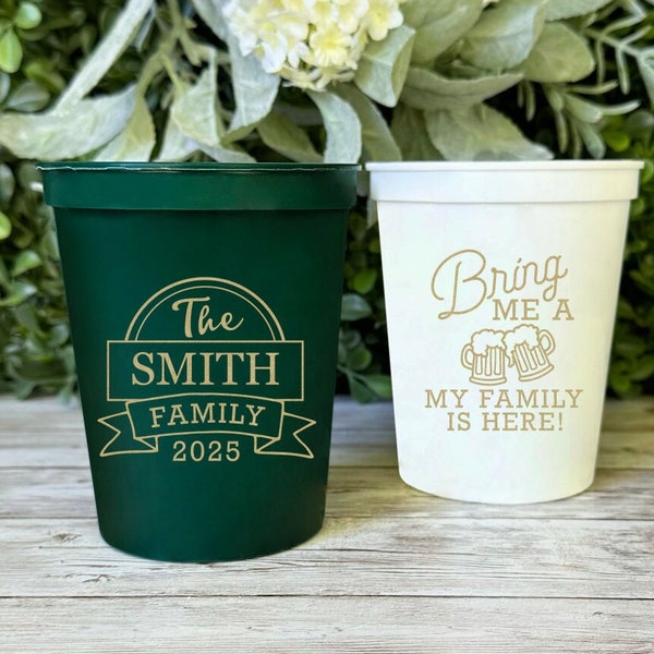 Family Reunion Cups Etsy