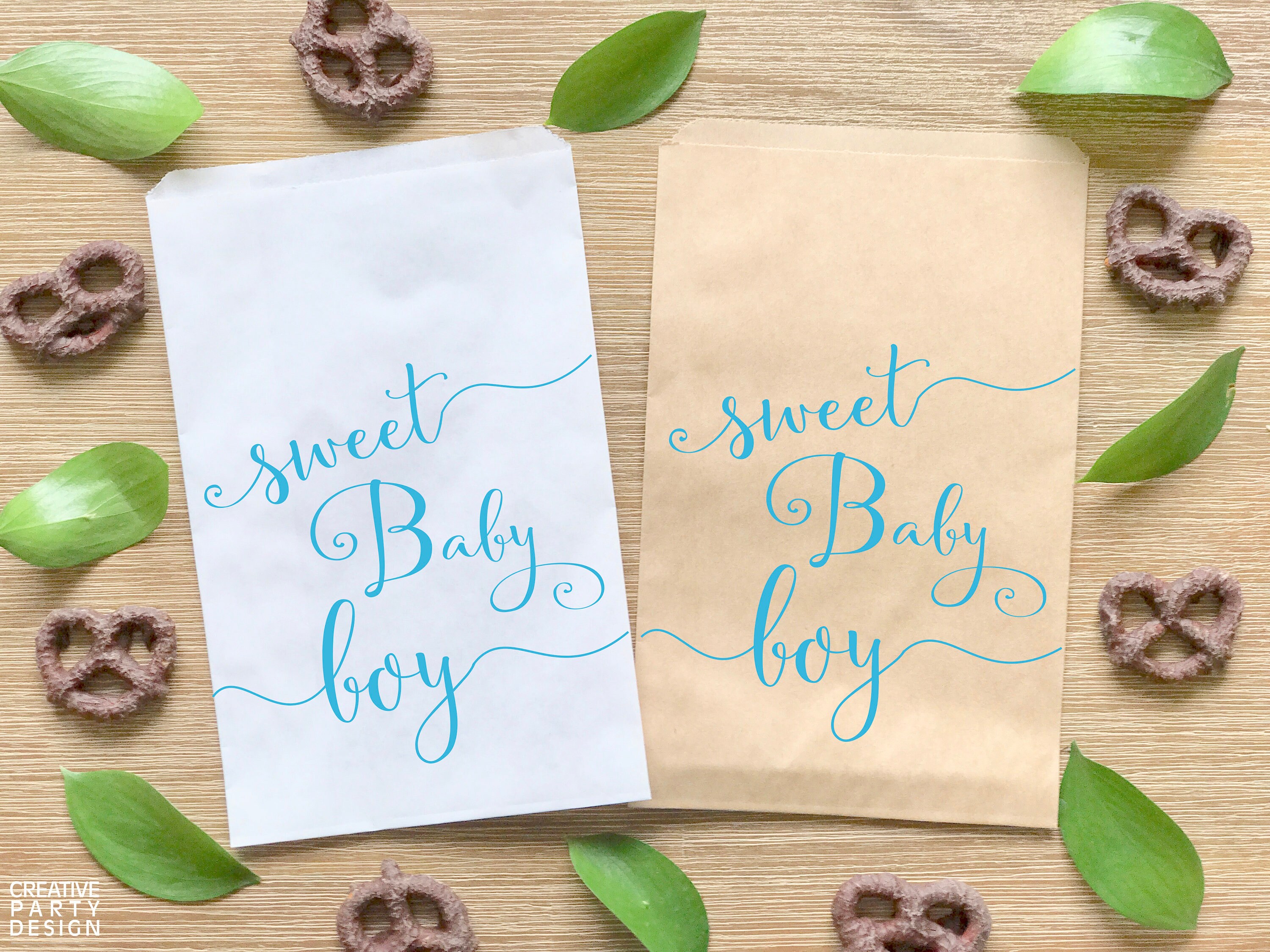 personalized candy bags for baby shower