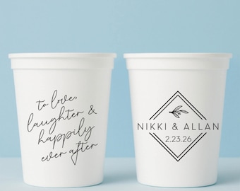 Personalized Wedding Stadium Cups: Custom Party Favors