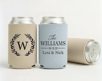 Slim & Regular Custom Wedding Cozies, Wedding Favors
