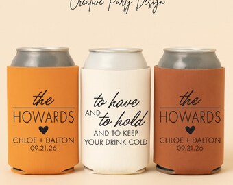 Custom Wedding Can Coolers: Personalized Wedding Favors