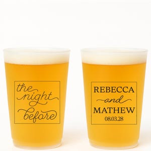 Custom Frosted Wedding Cups: Personalized Party Decoration