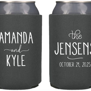 Custom Wedding Favors, Personalized Coolers, Wedding Favors, Gifts For Weddings, Monogrammed Beer Coolers, Personalized Can Coolers KWE-29