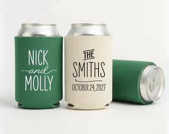 Slim & Regular Custom Wedding Cozies, Wedding Favors