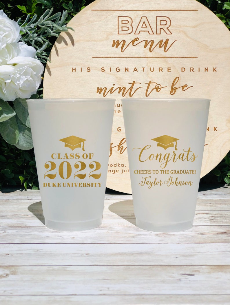 Graduation Custom Cups 5oz 8oz 9oz 10oz 12oz 14oz 16oz Etsy