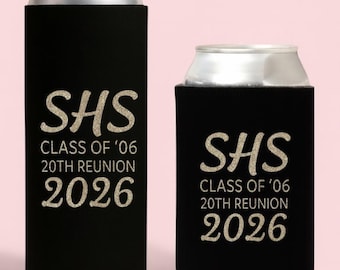 Slim & Regular Personalized Class Reunion Can Coolers