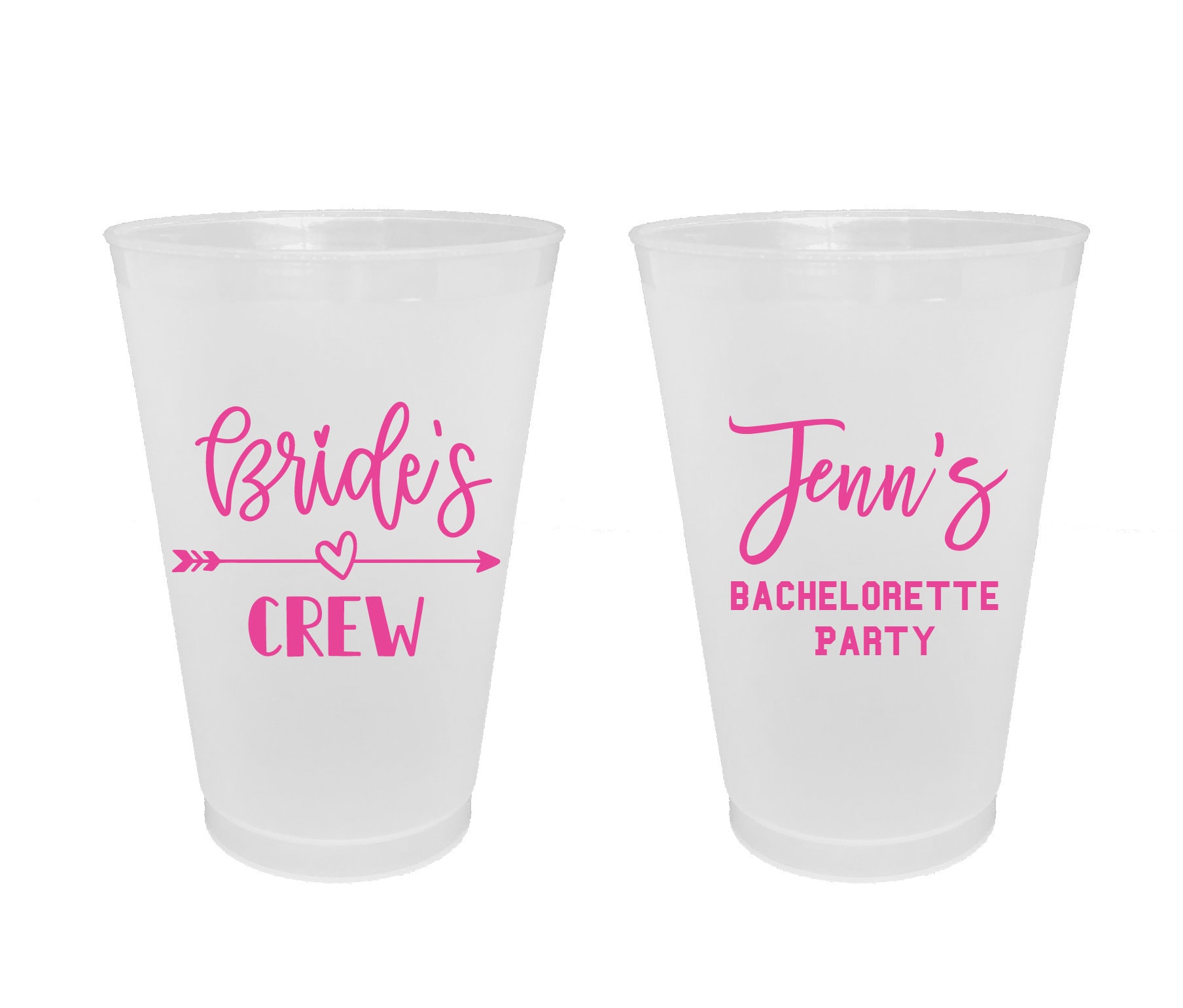 Custom Frosted Bachelorette Cups 5oz 8oz 9oz 10oz 12oz Etsy