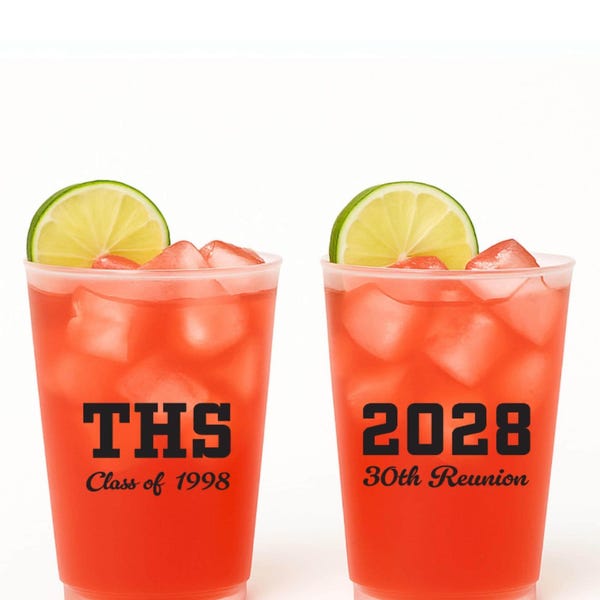 Custom Class Reunion Cups: Personalized Party Decoration
