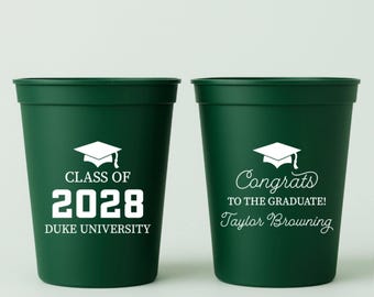 Personalized Graduation Stadium Cups: Custom Party Decorations
