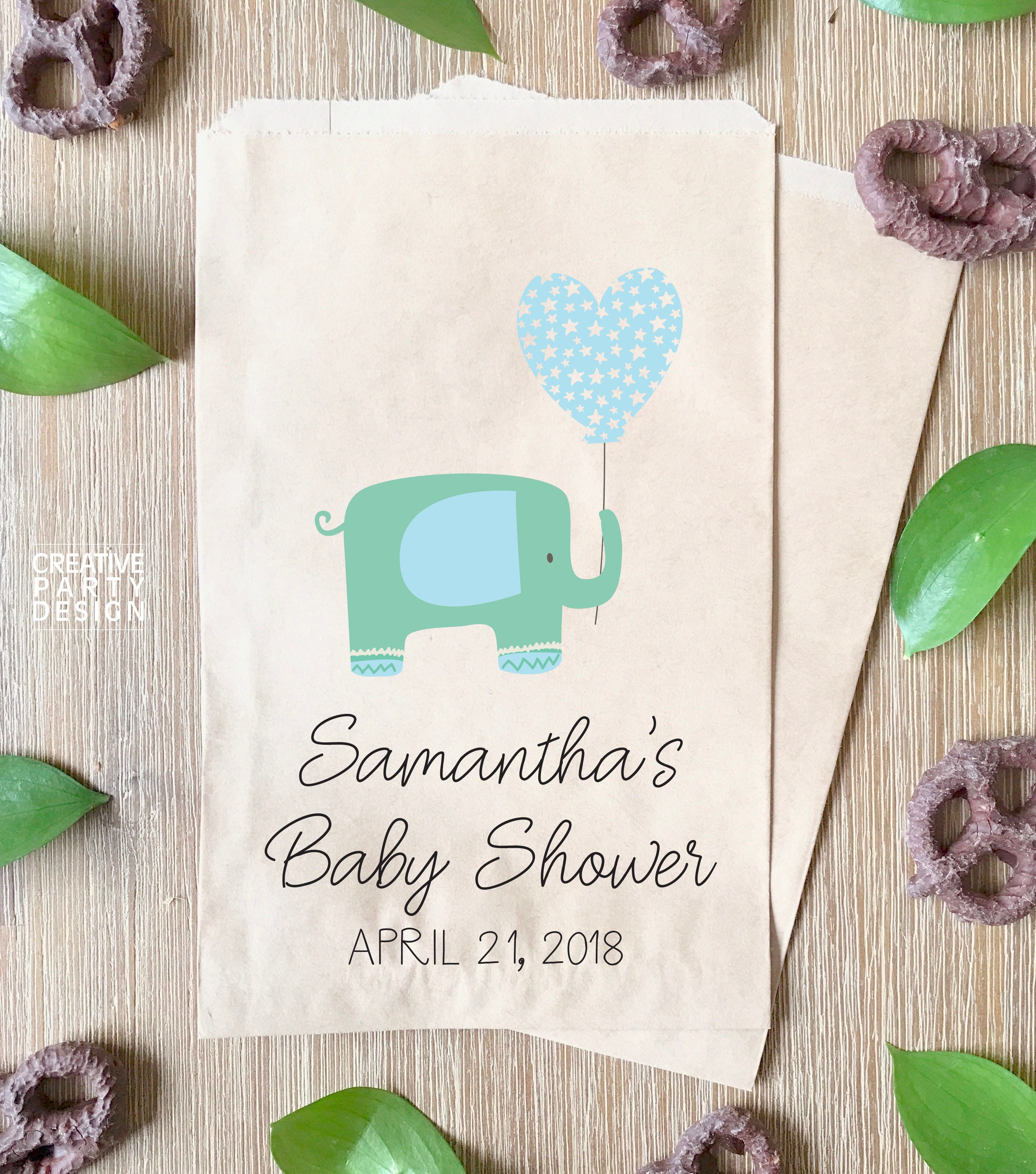 Baby Shower Candy Bags Baby Boy Treat Bags Baby Shower Candy Etsy