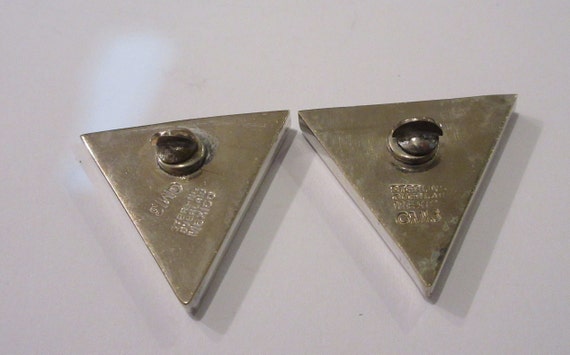 Taxco Sterling Collar Tips-Vintage Picture Box St… - image 3